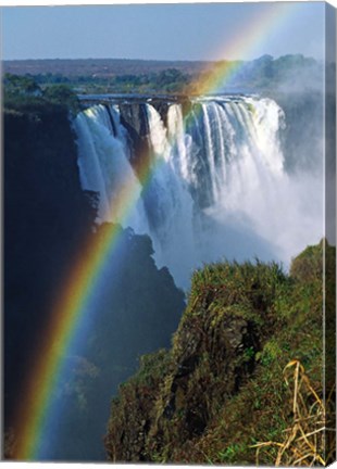 Framed Waterfalls, Victoria Falls, Zimbabwe, Africa Print