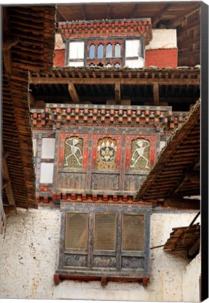 Framed Wangu Phodrang Dzong, Wangdue, Bhutan Print