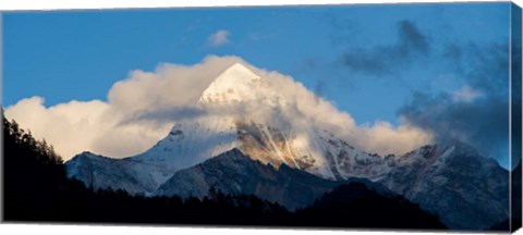 Framed Yading Nature Preserve, Yangmaiyong Peak, China Print