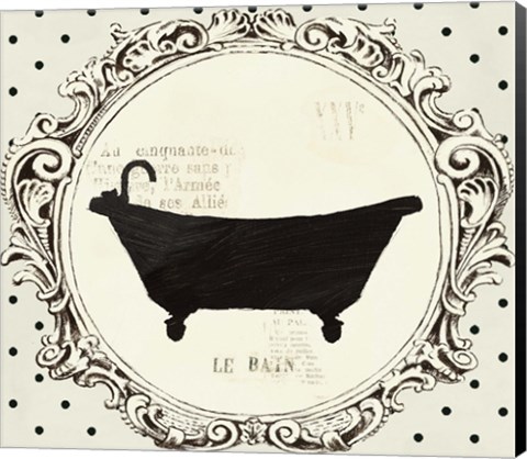 Framed Cartouche Bath Print