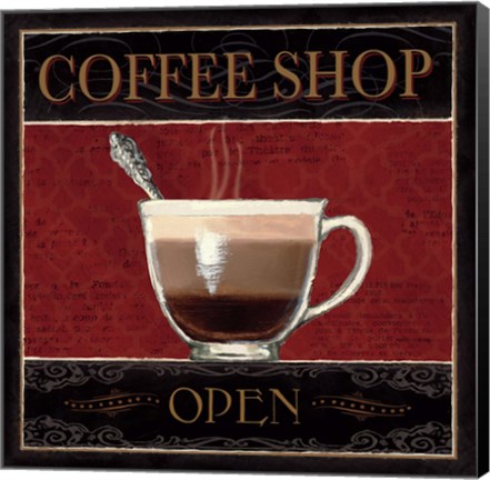 Framed Coffee Shop I Print