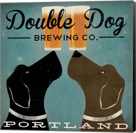 Framed Double Dog Brewing Co. Print