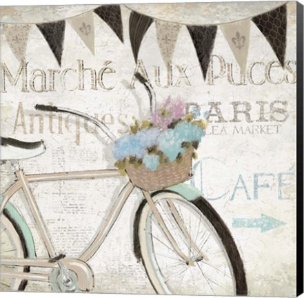 Framed French Flea Market I Print