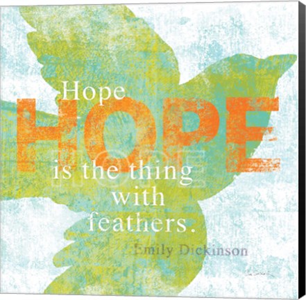 Framed Letterpress Hope Print