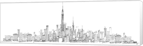 Framed New York Skyline Print