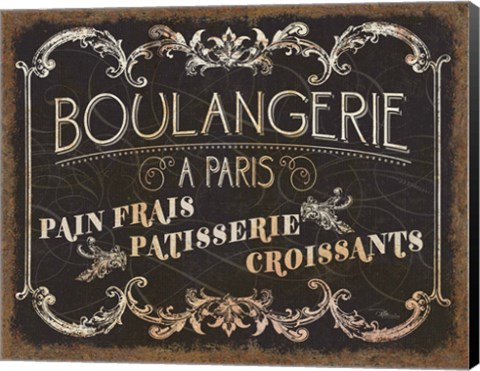 Framed Parisian Signs Print