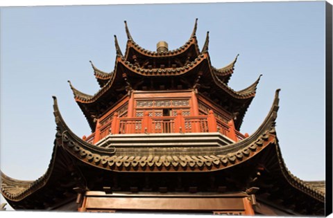 Framed China, Suzhou. Pagoda along Shan Tang Street. Print