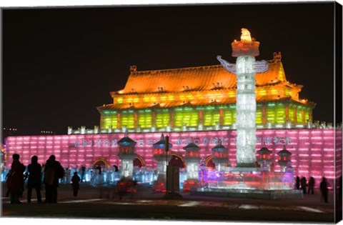 Framed Haerbin Ice and Snow World Festival, Haerbin, Heilongjiang Province, China Print