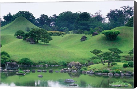 Framed Suizenji Koen, Kumamoto, Japan Print