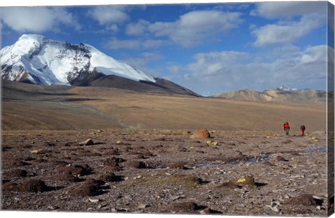 Framed Towards The Summit Of Kongmaru La, Markha Valley, Ladakh, India Print