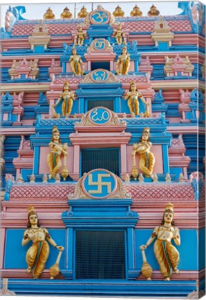 Framed Temple at Sai Baba Ashram, India Print