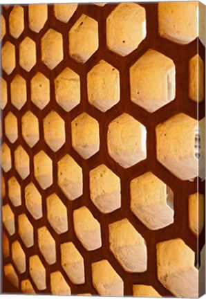 Framed Architectural details, Amber Fort, Jaipur, India Print