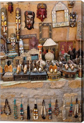 Framed Tourist Trinkets, Fort Jaisalmer, Jaisalmer, India Print