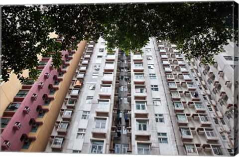 Framed Apartments, Hong Kong, China Print