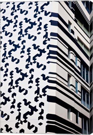 Framed Close up of Building, Hong Kong, China Print