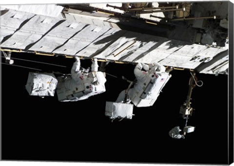 Framed Space Shuttle Atlantis, International Space Station, September 13, 2006 Print