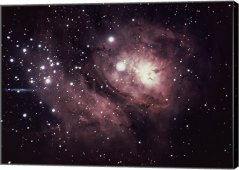 Framed Logoon Nebula in Sagittarius Print