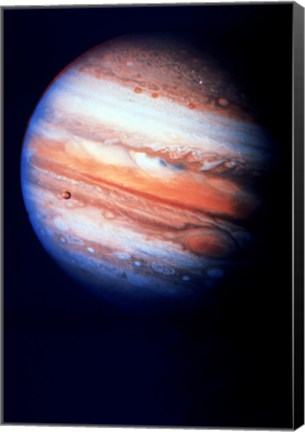 Framed Close-up of Jupiter in space Print