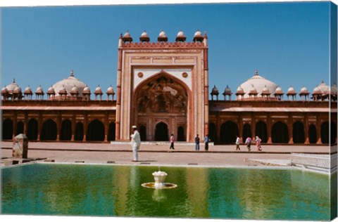 Framed Fatehpur Sikri&#39;s Jami Masjid, Uttar Pradesh, India Print