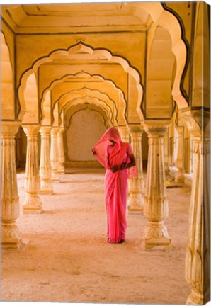 Framed Arches, Amber Fort temple, Rajasthan Jaipur India Print