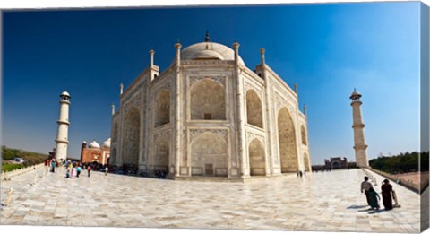 Framed main platform just outside the Taj Mahal, Agra, Inda Print