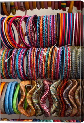 Framed Bracelets, Pushkar, Rajasthan, India. Print