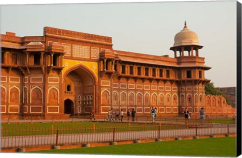 Framed Jahangiri Mahal, Agra Fort, Agra, Uttar Pradesh, India. Print