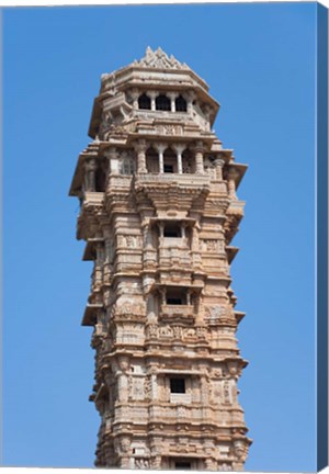 Framed Victoria Tower in Chittorgarh Fort, Rajasthan, India Print