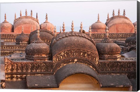 Framed Madhavendra Palace at sunset, Jaipur, Rajasthan, India Print