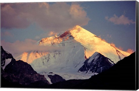 Framed India, Ladakh, Nun-Kun Peak, Zanskar Valley Print