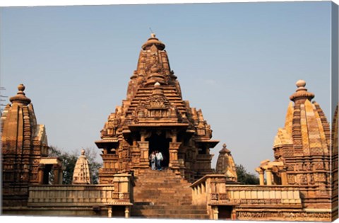 Framed India, Khajuraho. Lakshmana Temple at Khajuraho Print