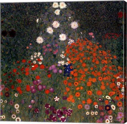 Framed Flowery Garden, c.1907 Print
