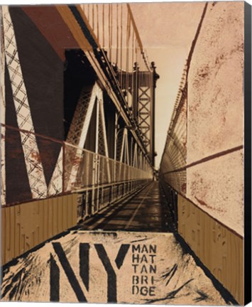 Framed Manhattan Bridge Print