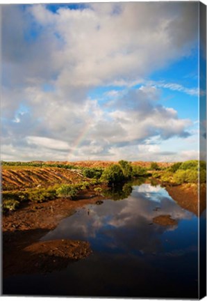 Framed Bali, Indonesia Suwung Waste dump, Serangan island Print