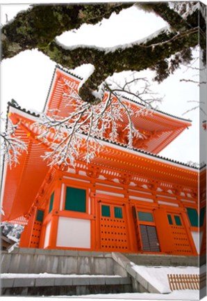 Framed Temple, Koyason Region, Japan Print