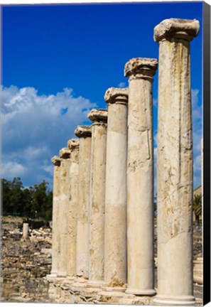 Framed Israel, Bet She&#39;an National Park, Columns Print