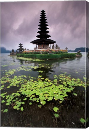 Framed Ulun Danu Temple, Bali, Indonesia Print