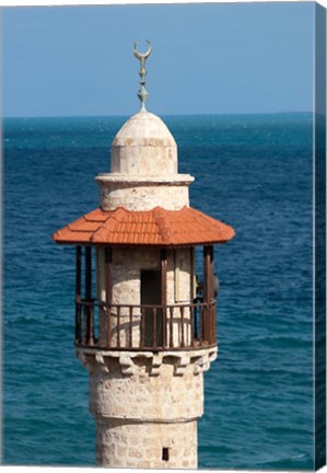 Framed Israel, Jaffa, Al-Bahr Mosque minaret Print