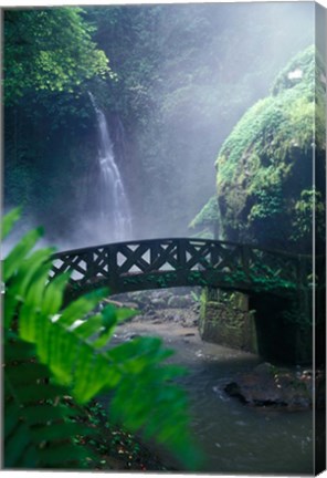 Framed Air Teriun Kali Waterfall , North Sulawesi, Indonesia Print