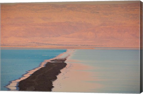 Framed Israel, Dead Sea, Ein Bokek, Dead Sea, dusk Print