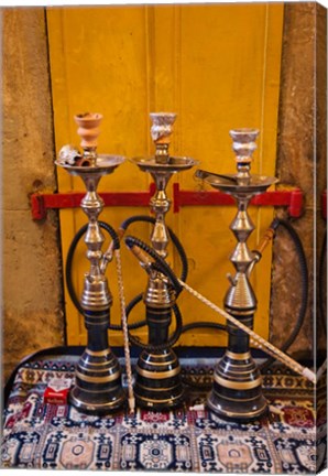 Framed Sheesha pipes, Jerusalem, Israel Print