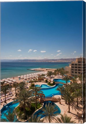 Framed Jordan, Aqaba, Red Sea and Eilat, Resort Print