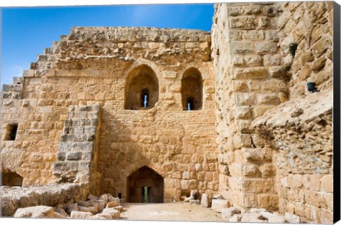 Framed Muslim military fort of Ajloun, Jordan Print