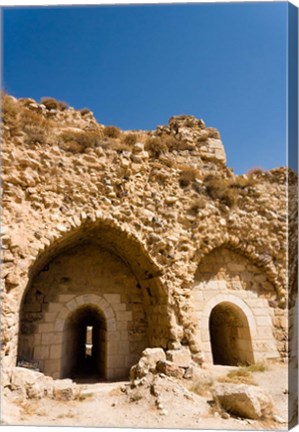 Framed crusader fort of Kerak Castle, Kerak, Jordan Print