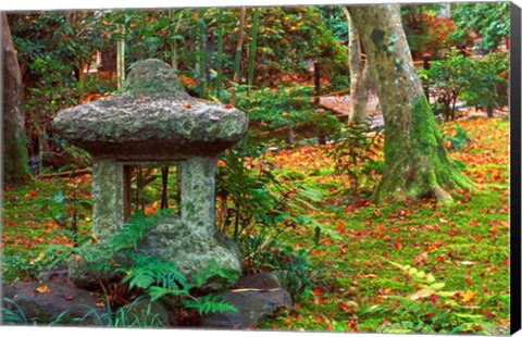 Framed Giohji Temple, Kyoto, Japan Print