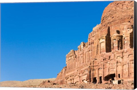 Framed Urn Tomb (The Court), Petra, Jordan Print