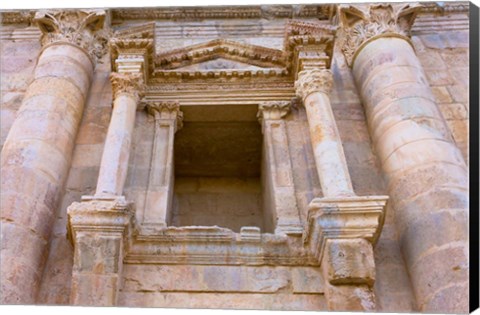 Framed Ancient Jerash Gate, Amman, Jordan Print