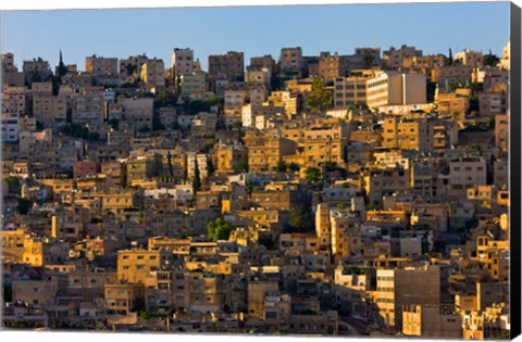 Framed Traditional houses in Amman, Jordan Print