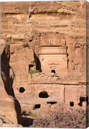 Framed Uneishu Tomb, Petra, Jordan Print