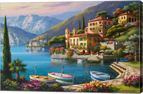 Framed Villa Bella Vista Print